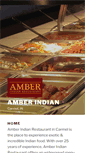 Mobile Screenshot of amberindianrestaurant.com